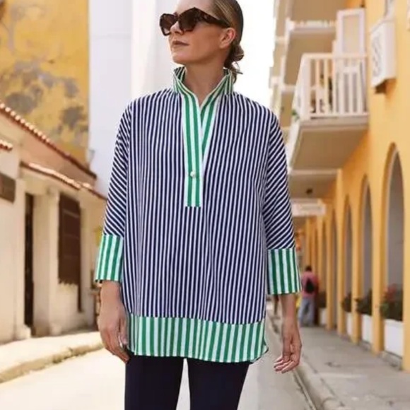 Tuckernuck Tops - Tuckernuck x Atlantic Pacific striped tunic top